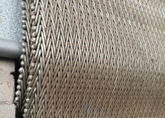 Correa de cadena de la malla de la raspa de arenque de Duable 310 resistente a la corrosión para la secadora