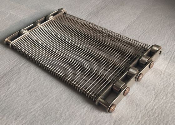 Flat Flex Freezer Ss201 0.8mm Spiral Mesh Belt