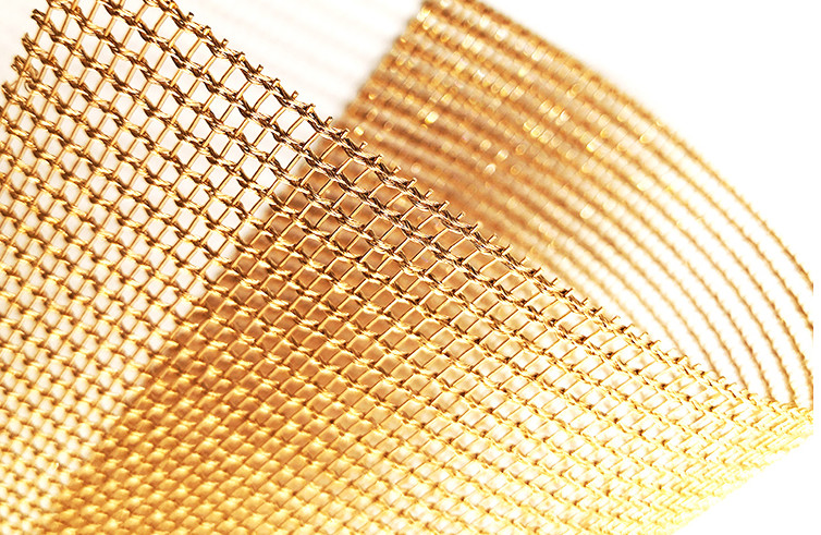 Alambre de acero cobreado inoxidable Mesh Screen de Mesh Custom Decorative Metal Architectural