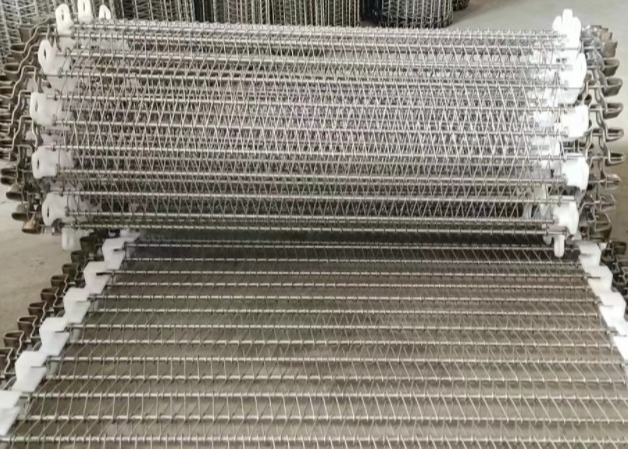 espiral Mesh Belt Meat Freeze Processing de la anchura Sus304 de 400m m