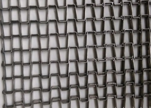 316 alambre plano de acero inoxidable Mesh Belt Conveying Corn