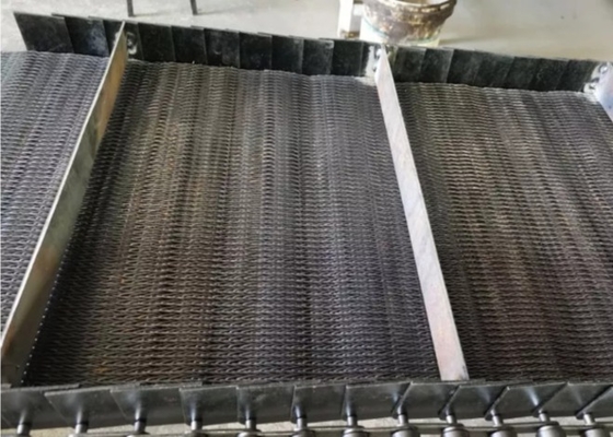 Alambre de metal de acero inoxidable 201 Mesh Belt For Screws Convey