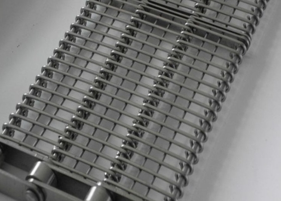 Horno inoxidable del congelador de Mesh Conveyor Belt For Tunnel del ojo 304 del alambre de acero del vínculo