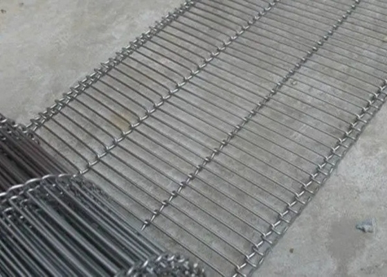 Malla plana da alta temperatura 316l de Flex Conveyor Belt Cakes Metal