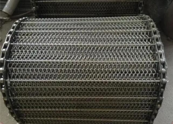 Cadena cargada Mesh Belt Stainless Steel 304 de la elevación de la comida