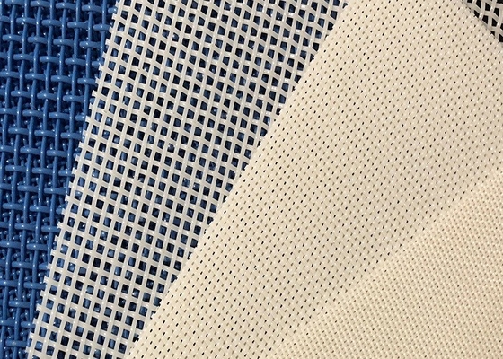 Comida blanca que seca el agujero del   10m m de Mesh Belt Plain Weave del poliéster