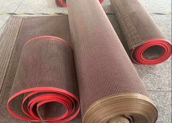 Malla de fibra de vidrio recubierta de bandas transportadoras de Ptfe de larga duración de 4 * 4 mm