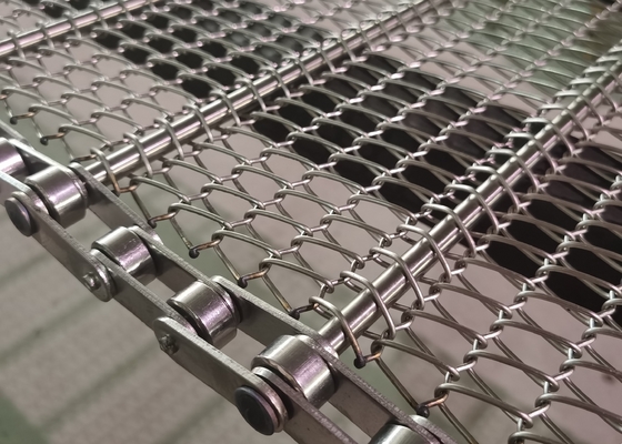 Té que seca la fresa que limpia la categoría alimenticia de Oven Chain Wire Mesh Belts