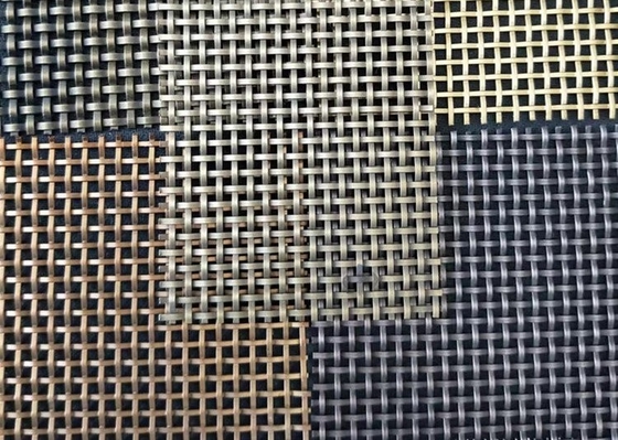 Metal decorativo Mesh For Glass Laminated Curtain de la anchura los 2.0m no inflamable