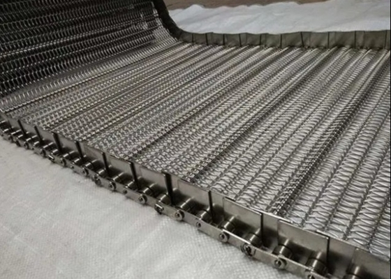 barbacoa de acero de Mesh Belt Transports Food And del espiral de carbono de 1.0m m a de 3.0m m
