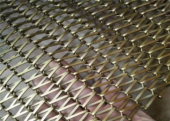 Metal interior Mesh Easy Maintenance decorativo del revestimiento 0.15mm-5m m de la fachada