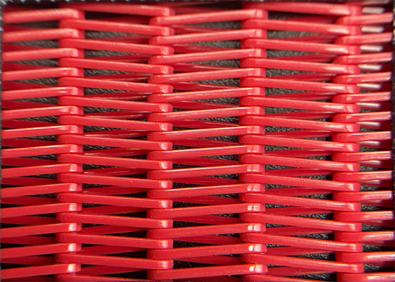 secador espiral Mesh Belt With Glue For milipulgada de papel del poliéster rojo de los 0.1-30m