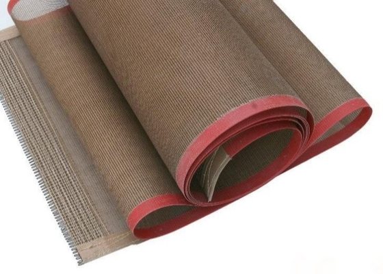 Correa abierta los 30cm a los 4.3m de Mesh Food Grade Ptfe Conveyor de la fibra de vidrio revestida