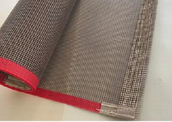 Secador revestido Mesh Ptfe Conveyor Belt Heat de la fibra de vidrio de la anchura los 30cm resistente