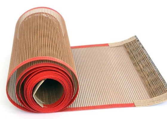 Rejas de fibra de vidrio resistentes al calor Cinturones transportadores de PTFE Buena permeabilidad al aire No adhesivo
