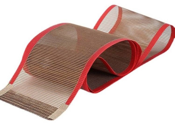La industria de la categoría alimenticia engrasa la banda transportadora de la fibra de vidrio resistente de Ptfe