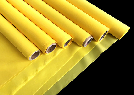 Pantalla de 110 Mesh Yellow Monofilament Polyester Silk que imprime a Mesh Plain Weave