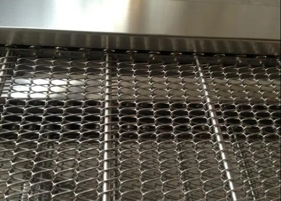 Cadena de acero inoxidable de limpieza Mesh Conveyor Belt Anti Oxidization de la zanahoria 304