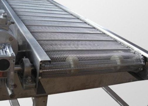 1 1,5 2 metros de par en par 304 de cadena de acero inoxidable Mesh Belt For Industrial Transportation