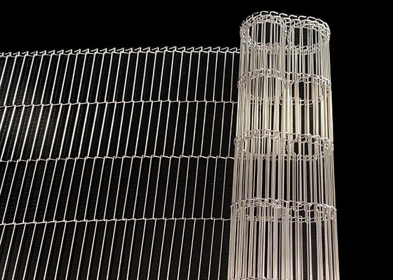 Plano de acero inoxidable Flex Wire Mesh Conveyor Belt de la categoría alimenticia 304/316 para la hornada del pan