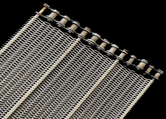 el 1000mm*10m Mesh Conveyor Belt Stainless Steel de cadena para las industrias minoristas