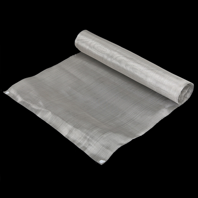 alambre de acero inoxidable 316 de plata Mesh High Temperature Resistance de 0.05m m