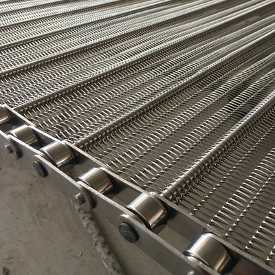 Cinturón transportador de malla de alambre espiral de acero inoxidable SS304 para necesidades de transporte de grado alimenticio