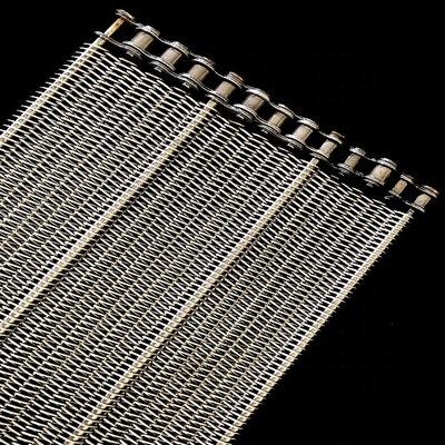 Alambre plano de acero inoxidable Mesh Belt Ss de la anchura de los 0.3m 304 Ss316