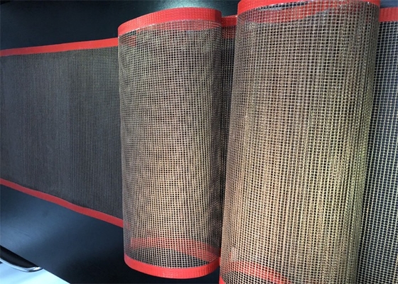la abertura PTFE de 1m m 2m m 4m m cubrió las bandas transportadoras de la fibra de vidrio para la industria alimentaria