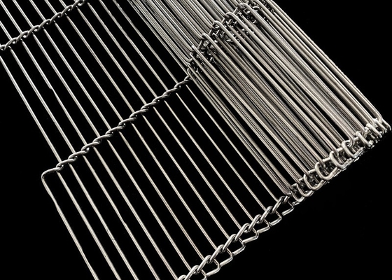 Chocolate de acero inoxidable resistente de alta temperatura que cubre a Flex Conveyor Belt plano