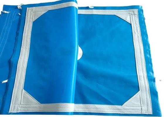 Tejido de filtro de polipropileno multifilamentos de color azul de tela de malla de filtro vertical