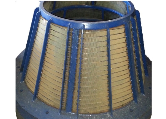 0.25mm 0.5mm Centrifugadora de ranura Ss 304 Centrifugadora de carbón cesta para el procesamiento de minería