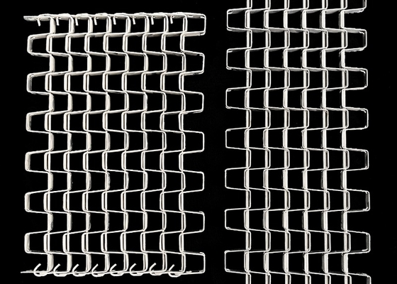 Cadena transportadora de panal de miel de acero inoxidable para congelación de alimentos
