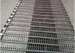 Cinta transportadora de eslabones de acero inoxidable de alta resistencia para transferencia de alimentos