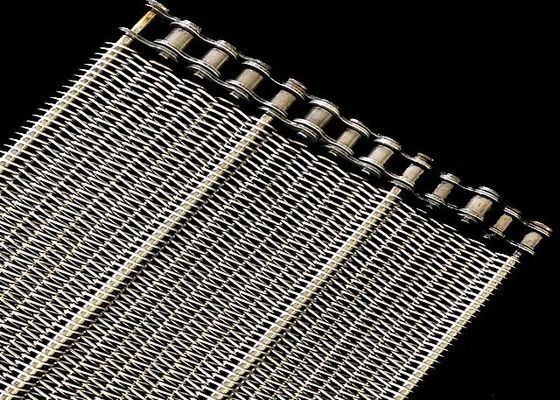 304 Cinda transportadora de malla de alambre de acero inoxidable para enfriar