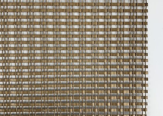 Acabado decorativo Estructura duradera Tejido uniforme Malla decorativa de metal