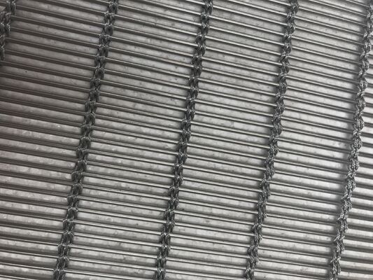 Malla de encargo de la pared de cortina del metal del acero inoxidable para las pantallas de malla metálica decorativas