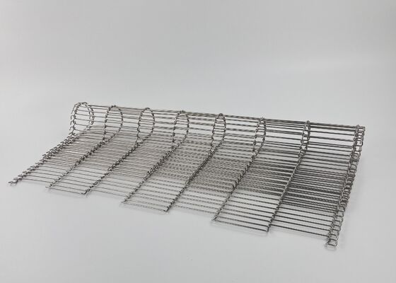 Banda transportadora de malla de alambre plana de acero inoxidable 304 para hornear pan