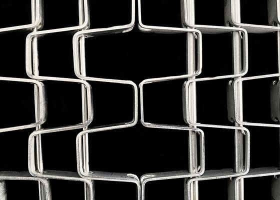 Cinturón de malla de alambre plano de acero inoxidable para refrigeración de alimentos lavado línea de producción de horneado