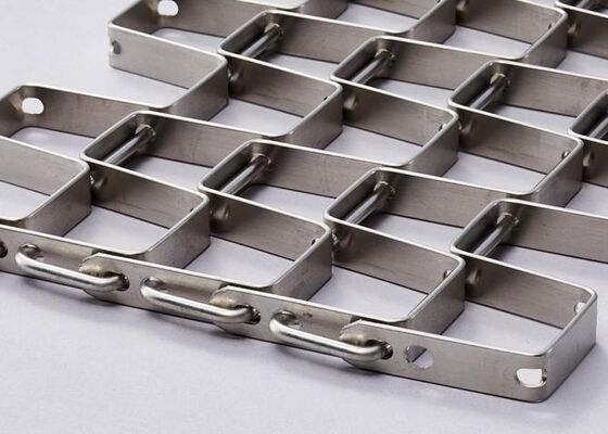 Cadena Plana Personalizada para Cintas Transportadoras de Malla para Envasado de Alimentos, Procesamiento Industrial y Líneas de Transporte Automatizado