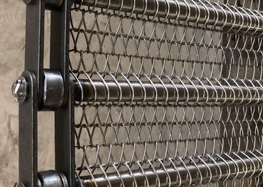 Resistencia a la corrosión espiral flexible de la categoría alimenticia de la correa de la malla para el blanqueo vegetal