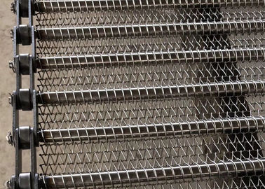 600 grados de banda transportadora de la malla de cadena resistente para el horno de alta temperatura