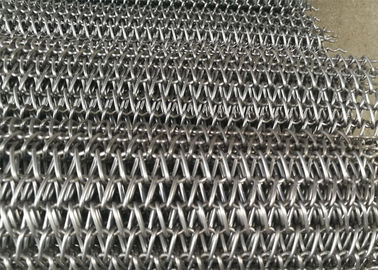 Metal la correa espiral de la malla, moho anti de la correa decorativa de la malla de alambre para el restaurante