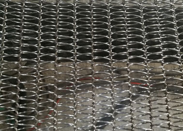 La correa más ligera de la malla de alambre del transportador del espiral del diamante a los productos congelados y a la comida secada