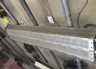 Banda transportadora plateada de metal de los SS para las piezas de maquinaria de comida de la deshidratación Transort