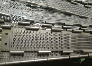 Cinturón transportador de placas de bisagra de acero resistente al calor y a la corrosión