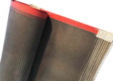 Uso de la sequedad del alimento para animales del agujero de Mesh Conveyor Belts 4*4 milímetro de la fibra de vidrio de PTFE