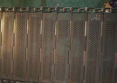 La banda transportadora de la malla de cadena robusta, se puede reutilizar fácilmente limpió