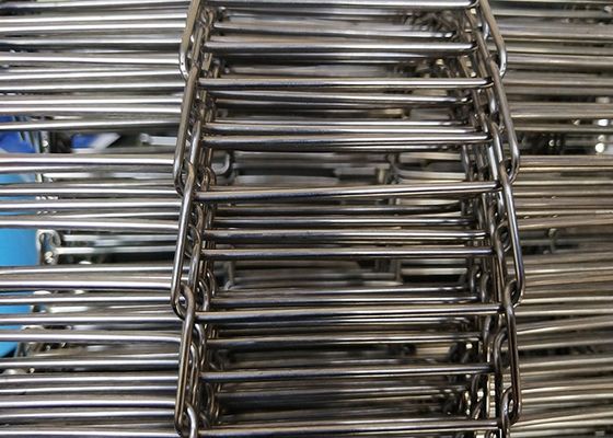 Banda transportadora modificada para requisitos particulares de la flexión plana, larga vida de acero de la banda transportadora de la malla
