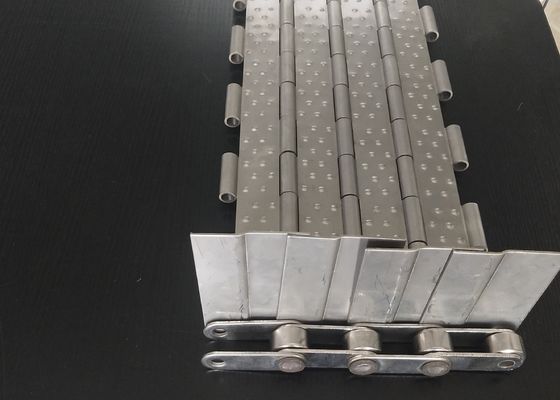 Banda transportadora de acero inoxidable perforada del vínculo de 304 placas